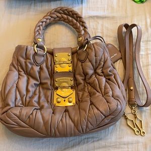 Miu Miu Leather Bag (Nude)